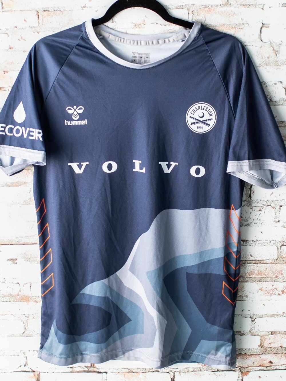 Charleston Battery 2022 "Recharge" 3rd kit Hummel Volvo Soccer Jersy Youth Small